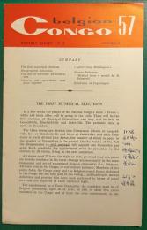 Belgian Congo 57 Monthly Report November