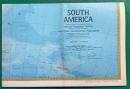 ナショナルジオグラフィック英語版付録地図　South America