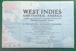 ナショナルジオグラフィック英語版付録地図　West Indies and Central America