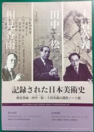 記録された日本美術史 : 相見香雨・田中一松・土井次義の調査ノート展パンフレット