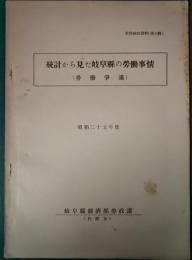 統計から見た岐阜県の労働事情（労働争議）　昭和25年度