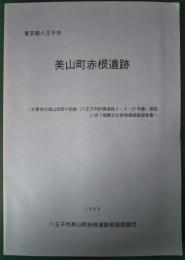 東京都八王子市　美山町赤根遺跡　主要地方道山田宮の前線（八王子市計画道路3・4・67号線）建設に伴う埋蔵文化財発掘調査報告書