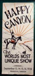 Happy Canyon ウェスタン・ショー　リーフレット