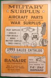 Military Surplus Aircraft Parts & War Surplus 1993 Sales Catalog