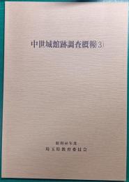 中世城館跡調査概報　3