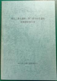 馬込三番北遺跡・南下新井妙見遺跡発掘調査報告書