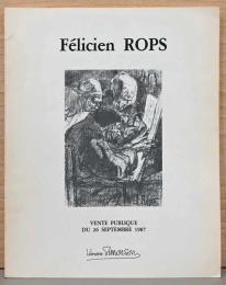 (仏文)フェリシアン・ロップス　コレクション販売目録　2冊セット【Felicien Rops : Vente Publique du 26 Septembre 1987/Decembre 1990】