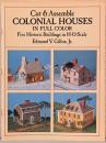 (英文)切って組み立てるコロニアル建築　5つの歴史的建築(H-Oスケール)【Cut＆Assemble Colonial House in Full Color】