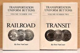 （英文）鉄道・交通機関のボタン【Transportation Buttons Volume 1 Railroads / Volume 2 Transit 】 2冊セット