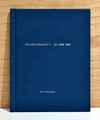 Instruction Manual No 3：Terri Weifenbach