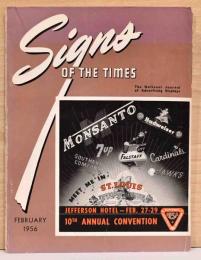 （英文）ディスプレイ広告誌　サインズ・オブ・タイムズ　1956年2月号【Signs of the Times February 1956 Vol.142-No.2】