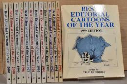 （英文）新聞漫画年鑑　1989から2001年 13冊セット【Best editorial Cartoons of the Year 1989-2001 13vols.】
