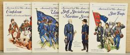 （英文）写真とイラスト　アメリカ南北戦争の軍隊装備と制服1から4（4冊セット）【American Civil War Armies1-4】