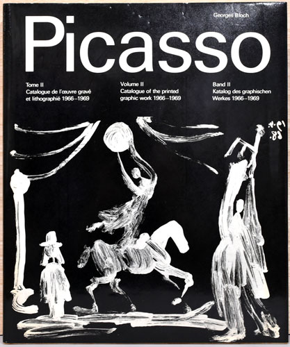 パブロ・ピカソ、【DEUX TETES D'HOMMES DE PROFIL】 英独仏文