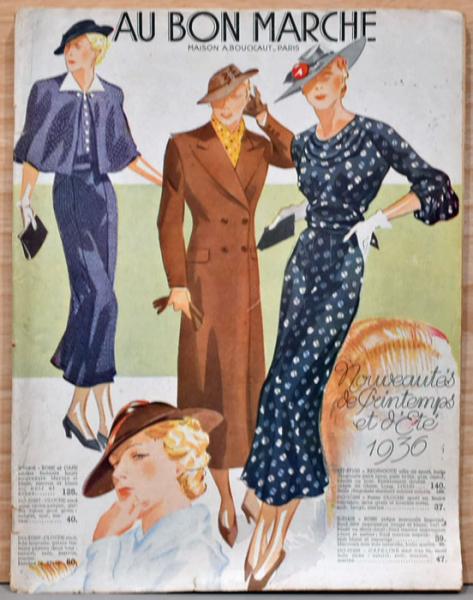 仏文)パリ・ボン・マルシェ百貨店1936年春夏の新作号【Au Bon Marche