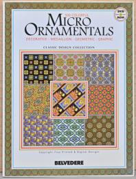 (英文)カラー500種　円形、幾何学模様、他　マイクロオーナメント集【Micro Ornamentals, 500 Colorful, Decorative-Medaillion*Geometric-Graphic】