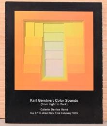 (英文)カール・ゲルストナー展パンフレット　カラー・サウンズ【Karl Gerstner: Color Sounds (From Light to Dark)】