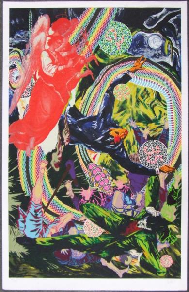 ★横尾忠則シルクポスター★V&A/ビクトリア・アルバート美術館★B1★ ☆即決☆Y☆横尾忠則シルク吉兆ポスター《V＆A/ビクトリア&アルバート》