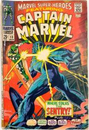 MARVEL SUPER-HEROES #013 FEATURING: CAPTAIN MARVEL キャロル・ダンバース初登場! 【アメコミ】【原書コミックブック（リーフ）】