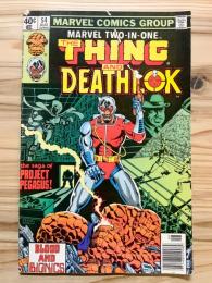MARVEL TWO-IN-ONE #054 THE THING AND DEATHLOK スクリーミング・ミミ（ソングバード）初登場【アメコミ】【原書コミックブック（リーフ）】