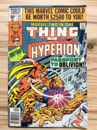MARVEL TWO-IN-ONE #067 THE THING VS. HYPERION【アメコミ】【原書コミックブック（リーフ）】
