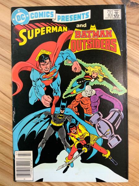 DC COMICS PRESENTS #083 SUPERMAN and BATMAN AND THE OUTSIDERS 
