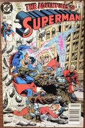 THE ADVENTURES OF SUPERMAN #466 ハンク・ヘンショー（サイボーグ・スーパーマン）フル初登場 【アメコミ】【原書コミックブック（リーフ）】