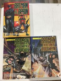 ①『バットマン・アンド・ロビン』、②『バットマン：ブルース・ウェインの帰還』、③『バットマン：ブルース・ウェインの選択』【バットマン新サーガ　第二部】３冊セット
