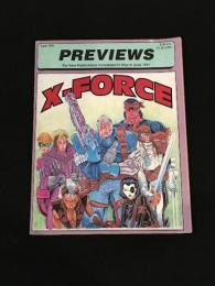 PREVIEWS #28 APRIL 1991 : X-FORCE 【アメコミ】【原書コミックマガジン】