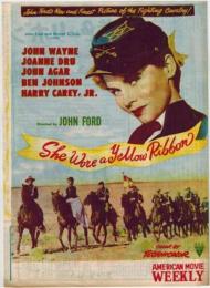 PB0076 映画パンフ「黄色いリボン」 ジョン・フォード ジョン・ウェイン、ジョーン・ドルー AMERICAN MOVIE WEEKLY 1951