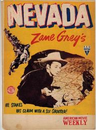 PB0385 映画パンフ「ネヴァダ男」 エドワード・キリー ロバート・ミッチャム AMERICAN MOVIE WEEKLY 1951