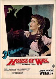 PB0393 映画パンフ「肉の蝋人形」 アンドレ・ド・トス ヴィンセント・プライス AMERICAN MOVIE WEEKLY 1953
