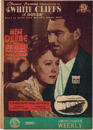 PB0407 映画パンフ「ドーヴァーの白い崖」 A・ダン、アラン・マーシャル、エリザベス・テイラー AMERICAN MOVIE WEEKLY 1949