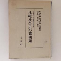 比較社会史の諸問題　大野英二先生還暦記念論文集