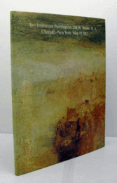 Two Important Paintings By J. M. W. Turner, R. A. Christie's, New York, May 19, 1982/