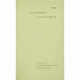 DIE SCHONSTEN DEUTSCHEN BUCHER 1958./ドイツの最も美しい本　１９５８