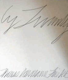 CY TWOMBLY : 6PAINTINGS 3SCULPTURES/サイ・トゥオンブリー展覧会カタログ