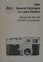 General Catalogue for Leica Dealers 1961/