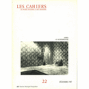 LES CAHIERS DU MUSEE NATIONAL D'ART MODERNE 22./カイエ　２２
