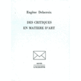 DES CRITIQUES EN MATIERE D'ART/美術評論