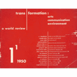 TRANS/FORMATION: ARTS COMMUNICATION ENVIRONMENT.：Vol.1　Ｎoｓ.1-3.（complete set）/【現代美術雑誌トランスフォーメーション：第１巻１号～３号　（完揃）】
