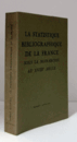 La statistique bibliographique de la France : sous la monarchie au XVIIIe si?cle/