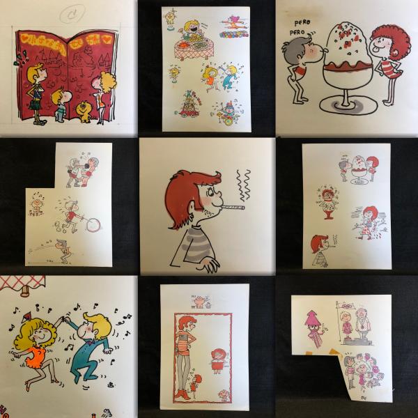 水森亜土 直筆原画 13枚55カット(水森亜土) / 古本、中古本
