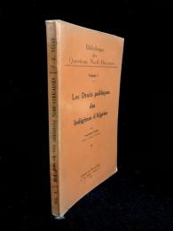Les droits politiques des indigènes d'Algérie