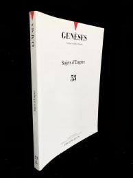 Genèses n°53 : Sujets d'Empire