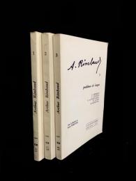 <La revue des lettres modernes> Arthur Rimbaud 1, 2, 3