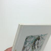 月と森とシダの下のかたつむり