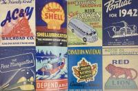 RIKING IMAGES Vintage MATCH-BOOK COVER Art 