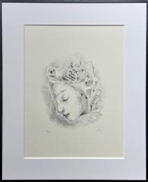 恒松正敏 石版画「時の迷宮」
