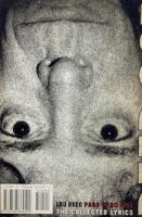 Lou Reed Pass Thru Fire The Collected Lyrics ルー・リード詩集　